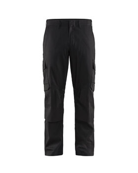 Industrie Arbeitshose Stretch mit Kniepolstertaschen Schwarz