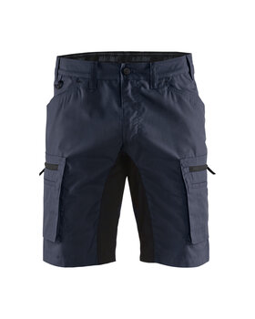 Service Shorts Stretch Dunkel Marineblau/Schwarz