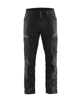 Service Arbeitshose mit Stretch Schwarz/Dunkelgrau
