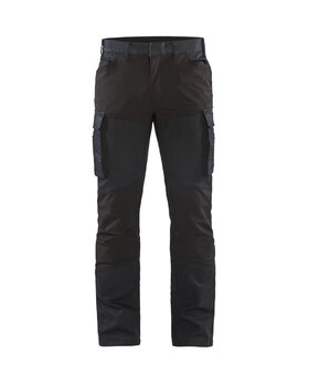 Service Arbeitshose Denim Stretch Marineblau/Schwarz