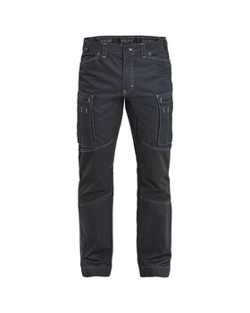 Service Arbeitshose Denim mit Stretch Marineblau/Schwarz