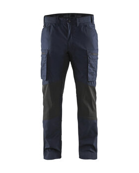 Service Arbeitshose Stretch Dunkel Marineblau/Schwarz