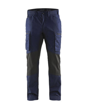 Service Arbeitshose Stretch Marineblau/Schwarz