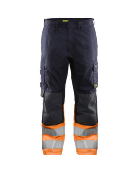 Multinorm Arbeitshose Inhärent Marineblau/Orange
