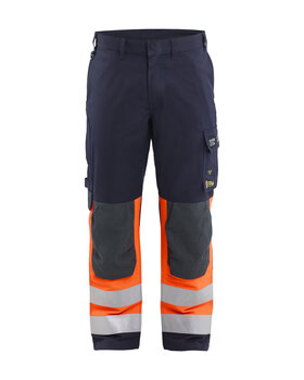 Multinorm Arbeitshose Inhärent Marineblau/Orange