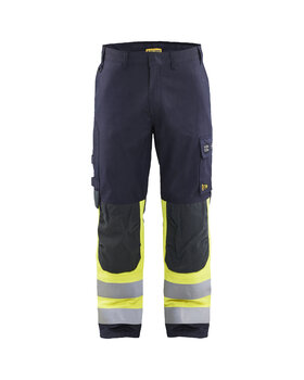 APC 2 Multinorm Arbeitshose Inhärent Marineblau/ High Vis Gelb