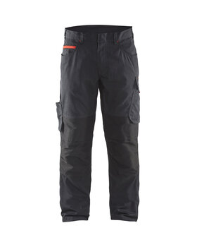 Service Arbeitshose mit Stretch Schwarz/Rot