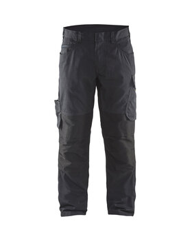 Service Arbeitshose mit Stretch Schwarz/Dunkelgrau