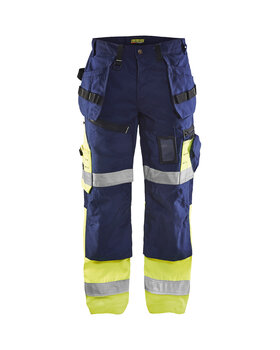 High Vis Arbeitshose X 1500 Marineblau/ High Vis Gelb