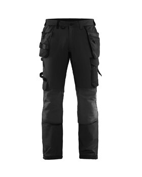Handwerker Arbeitshose 4-Wege-Stretch Schwarz/Dunkelgrau