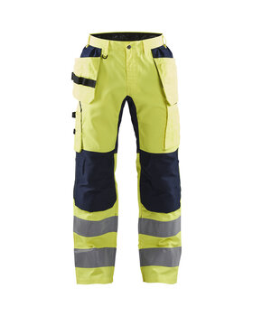 High Vis Arbeitshose mit Stretch High Vis Gelb/Marineblau