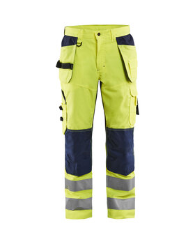 High Vis Arbeitshose mit Ventilationseffekt High Vis Gelb/Marineblau