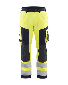 Multinorm Handwerker Arbeitshose High Vis Gelb/Marineblau