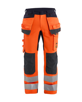 Multinorm Arbeitshose Inhärent mit Stretch High Vis Orange/Marineblau