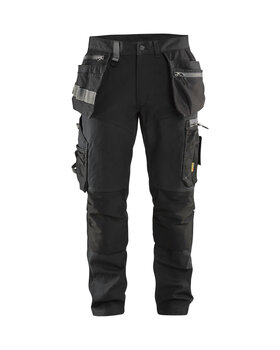 Handwerker Arbeitshose mit Stretch Schwarz