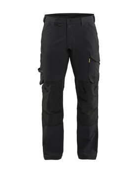 Handwerker Arbeitshose Stretch 4-Wege-Stretch Schwarz
