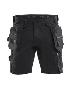 Handwerker Shorts mit StretchSchwarz