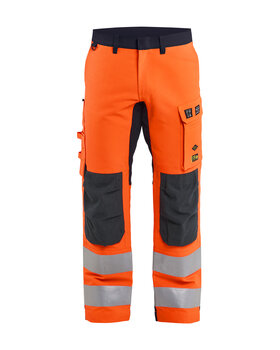 Multinorm Arbeitshose Inhärent mit Stretch High Vis Orange/Marineblau