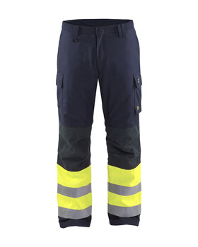 Multinorm Winter Arbeitshose Marineblau/ High Vis Gelb