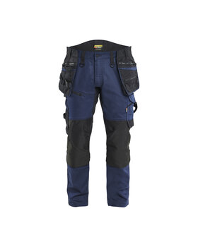 STRIKER Handwerker Arbeitshose mit Stretch Dunkel Marineblau/Schwarz