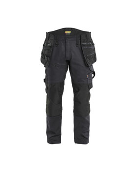 STRIKER Handwerker Arbeitshose mit Stretch Schwarz/Schwarz