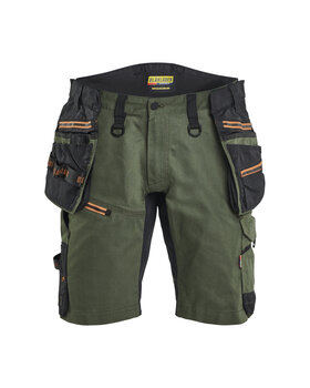 STRIKER Handwerkershorts mit Stretch Waldgrün/Rost