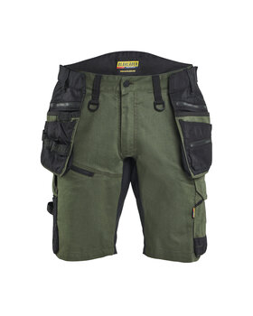 STRIKER Handwerkershorts mit Stretch Waldgrün/Schwarz