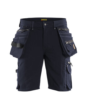 Handwerker Shorts 4-Wege-Stretch X1900 Dunkel Marineblau/Schwarz