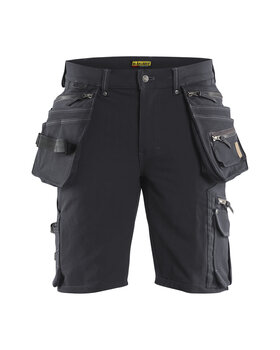 Handwerker Shorts 4-Wege-Stretch X1900 Dunkelgrau/Schwarz