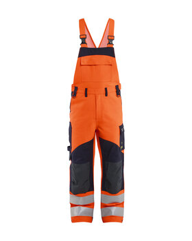 Multinorm Latzhose Inhärent High Vis Orange/Marineblau