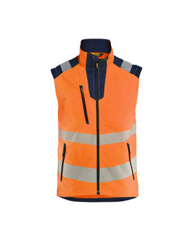 High Vis Weste High Vis Orange/Marineblau