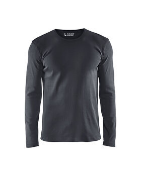 Langarm T-Shirt Dunkelgrau