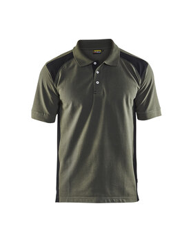 Polo Shirt Armygrün/Schwarz