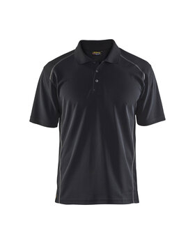 Polo Shirt mit UV Schutz Schwarz