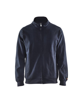 Sweatshirt mit Reißverschluss Dunkel Marineblau