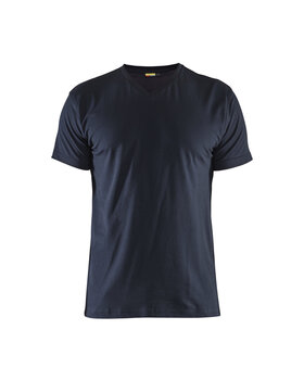 T-Shirt, V-Kragen Dunkel Marineblau