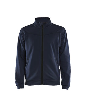 Sweatjacke mit Reißverschluss Dunkel Marineblau/Schwarz