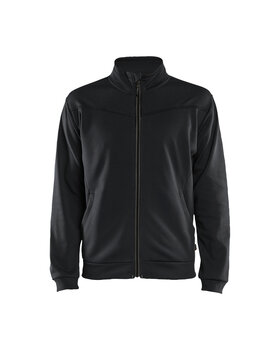 Sweatjacke mit Reißverschluss Schwarz/Dunkelgrau