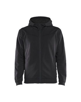 Hoodie mit Reißverschluss Schwarz/Dunkelgrau