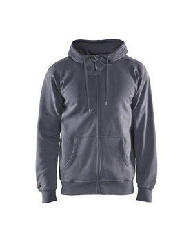Sweatshirt mit Kapuze und Reißverschluss Grau