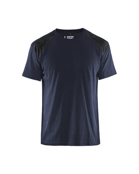 T-Shirt Dunkel Marineblau/Schwarz