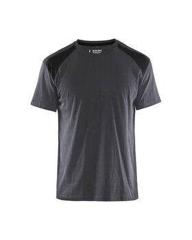 T-Shirt Mittelgrau/Schwarz