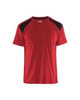 T-Shirt Rot/Schwarz