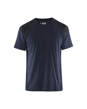 T-Shirt Dunkel Marineblau/Schwarz