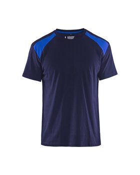 T-Shirt Marineblau/Kornblau