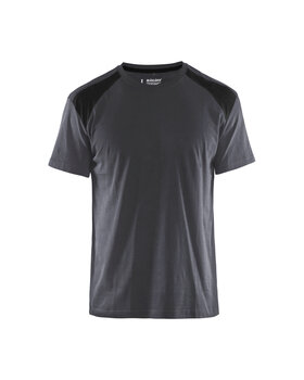 T-Shirt Mittelgrau/Schwarz