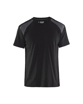 T-Shirt Schwarz/Mittelgrau