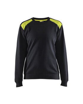 Damen Sweatshirt Schwarz/Gelb