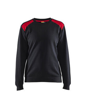 Damen Sweatshirt Schwarz/Rot