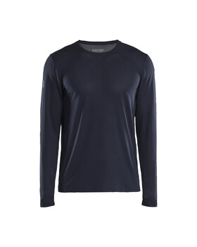 Funktions Langarmshirt mit UV-Schutz Dunkel Marineblau
